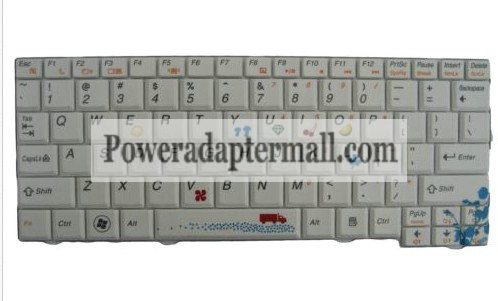 New IBM Lenovo IdeaPad S10-2 Series US Keyboard White